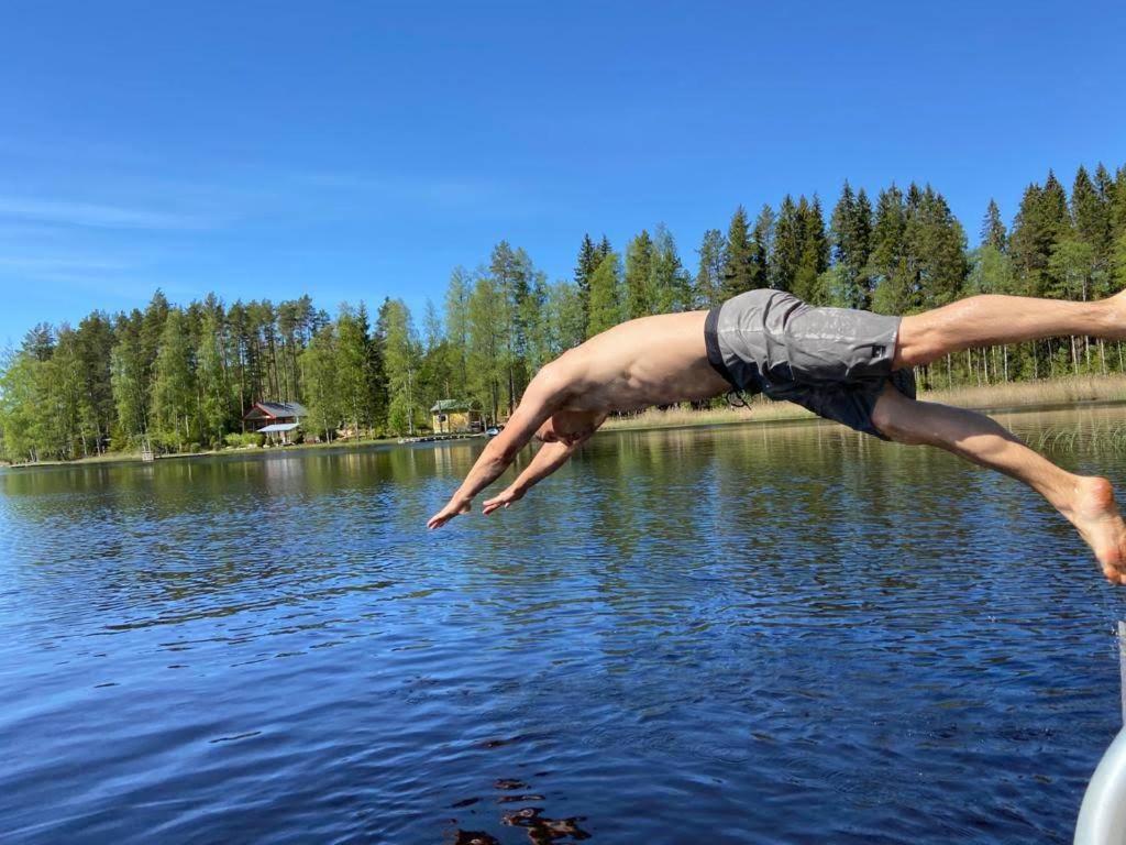 Private Lakeside Holiday Property In Nature Kankaanpää 外观 照片